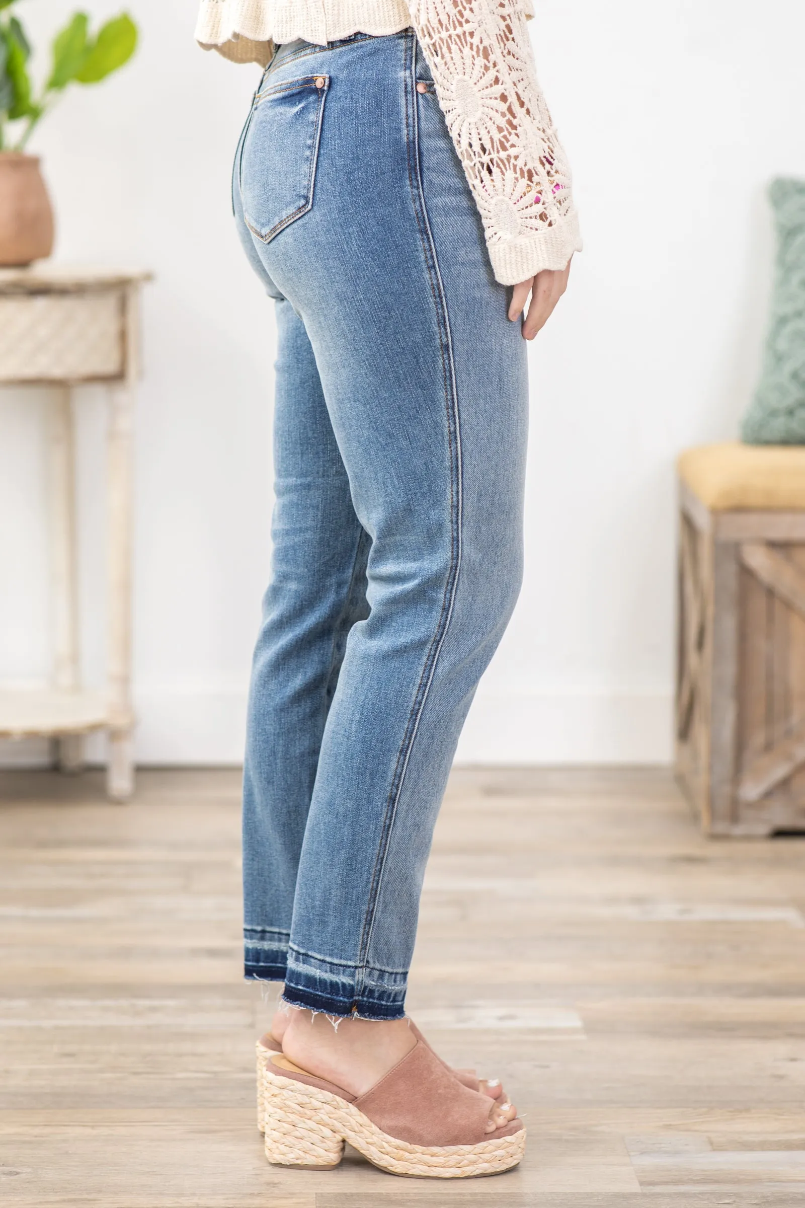 Judy Blue Rigid Magic Release Hem Jeans