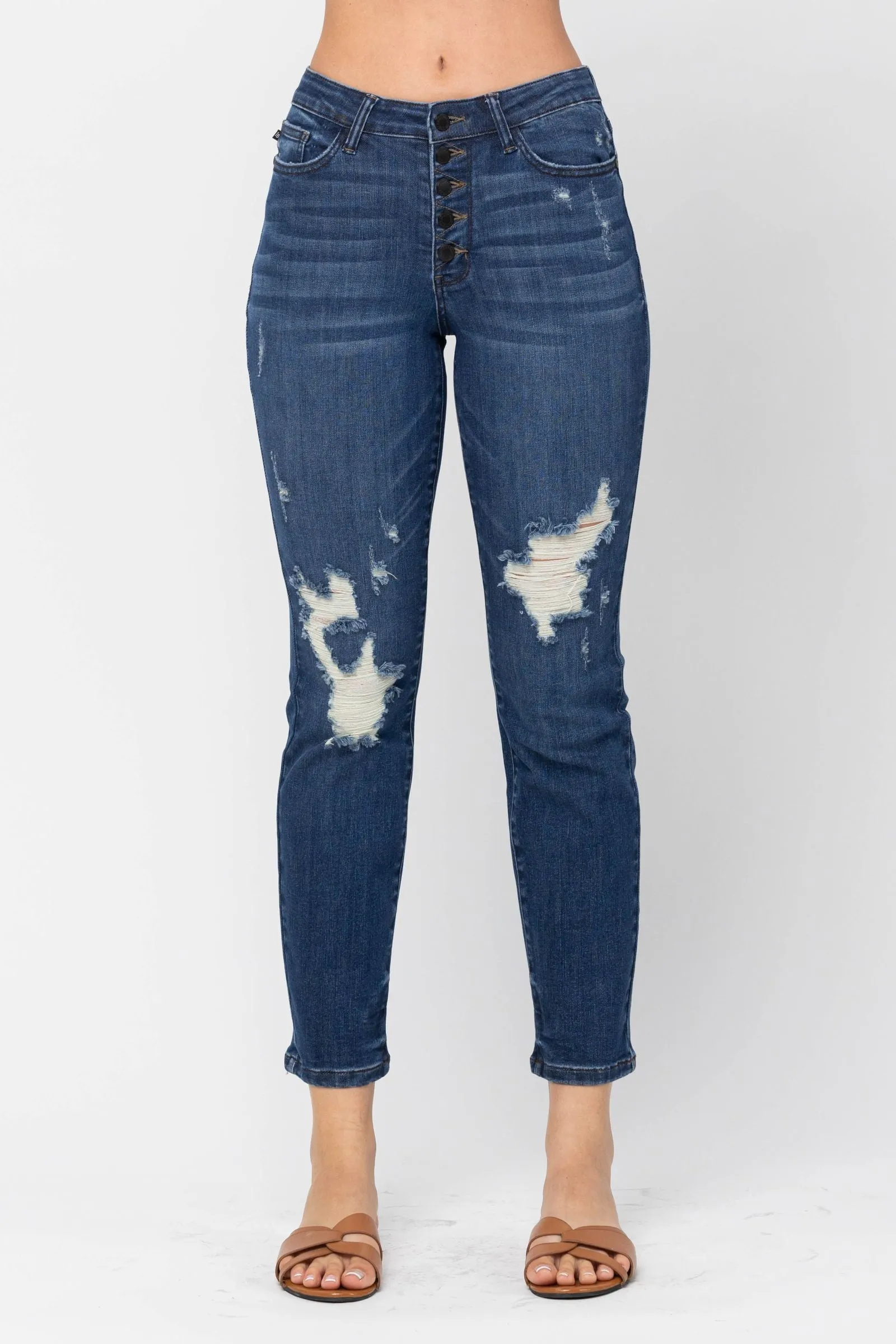 Judy Blue | Zoey | Button Fly Boyfriend Fit