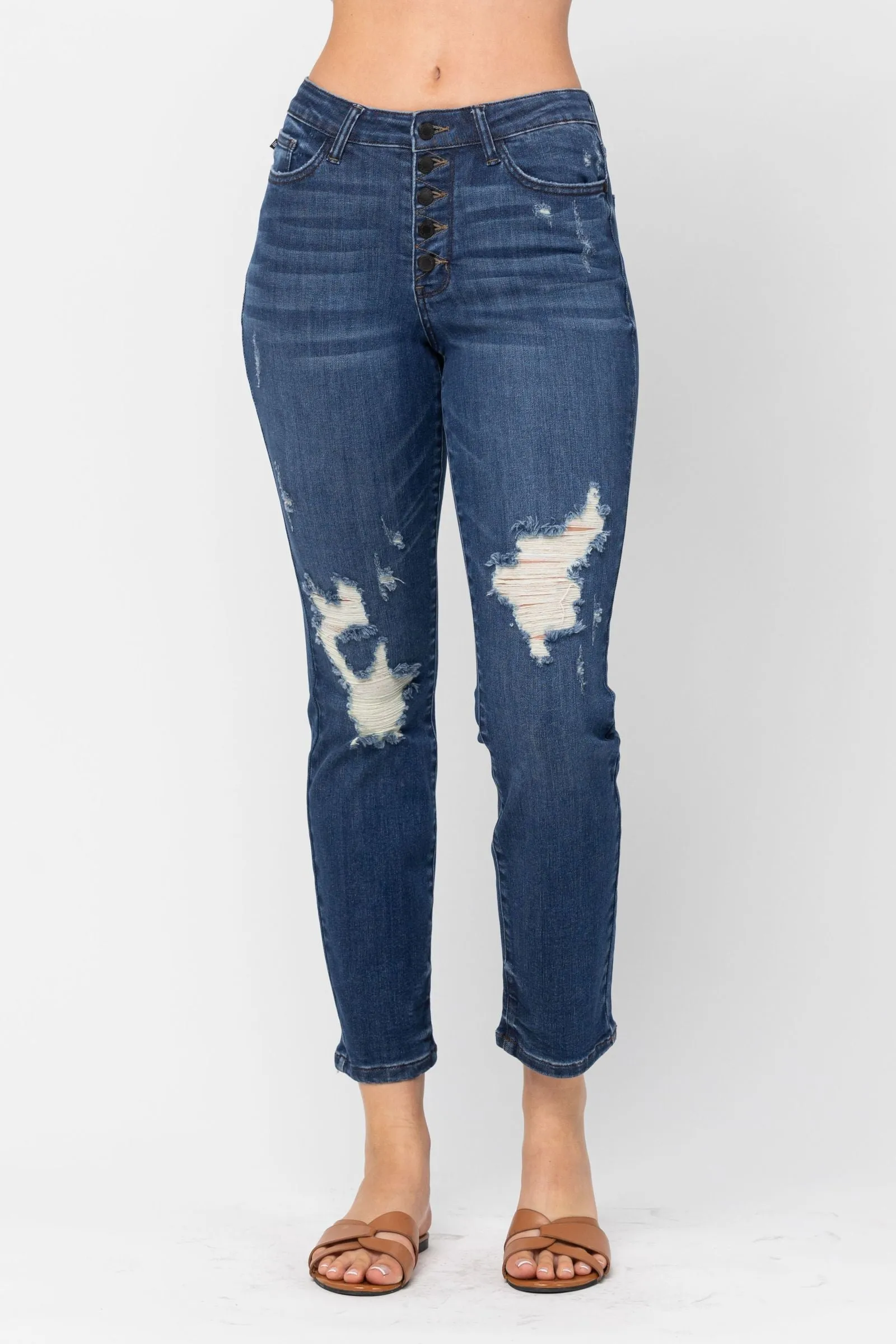 Judy Blue | Zoey | Button Fly Boyfriend Fit