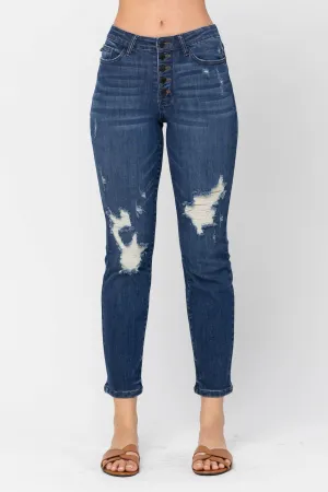 Judy Blue | Zoey | Button Fly Boyfriend Fit