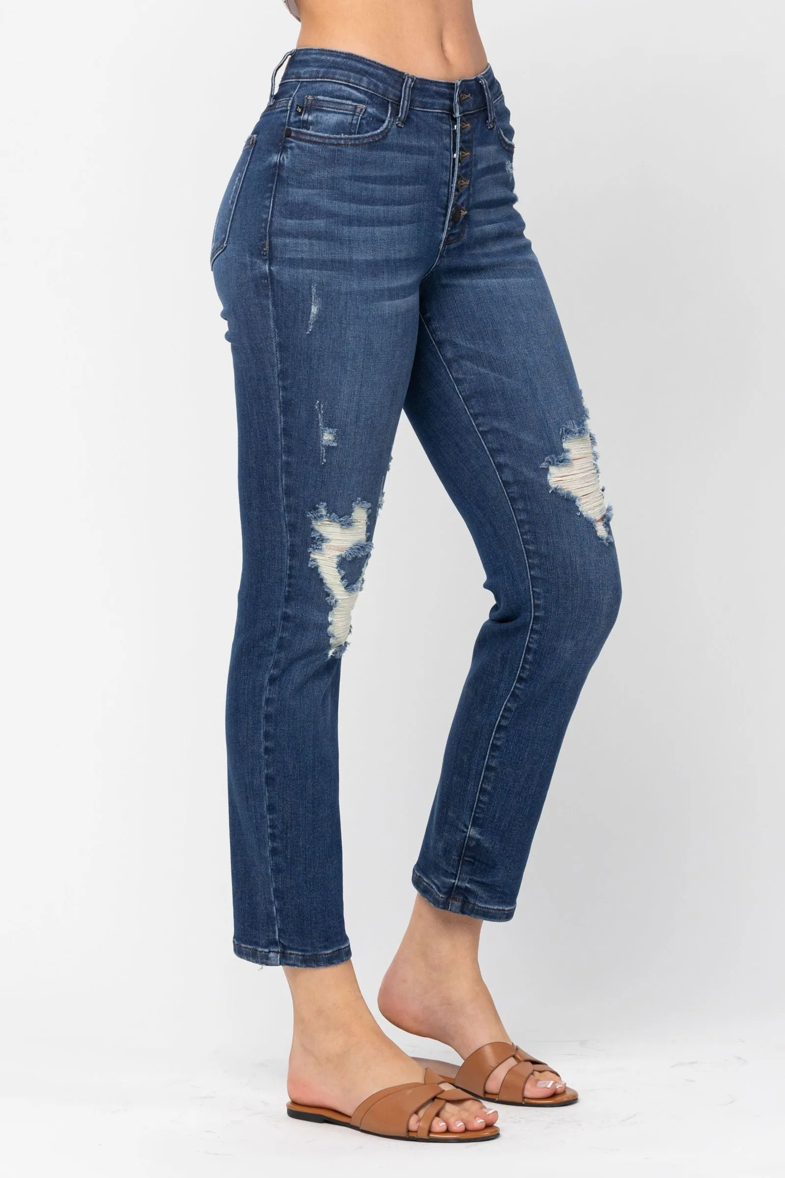 Judy Blue | Zoey | Button Fly Boyfriend Fit