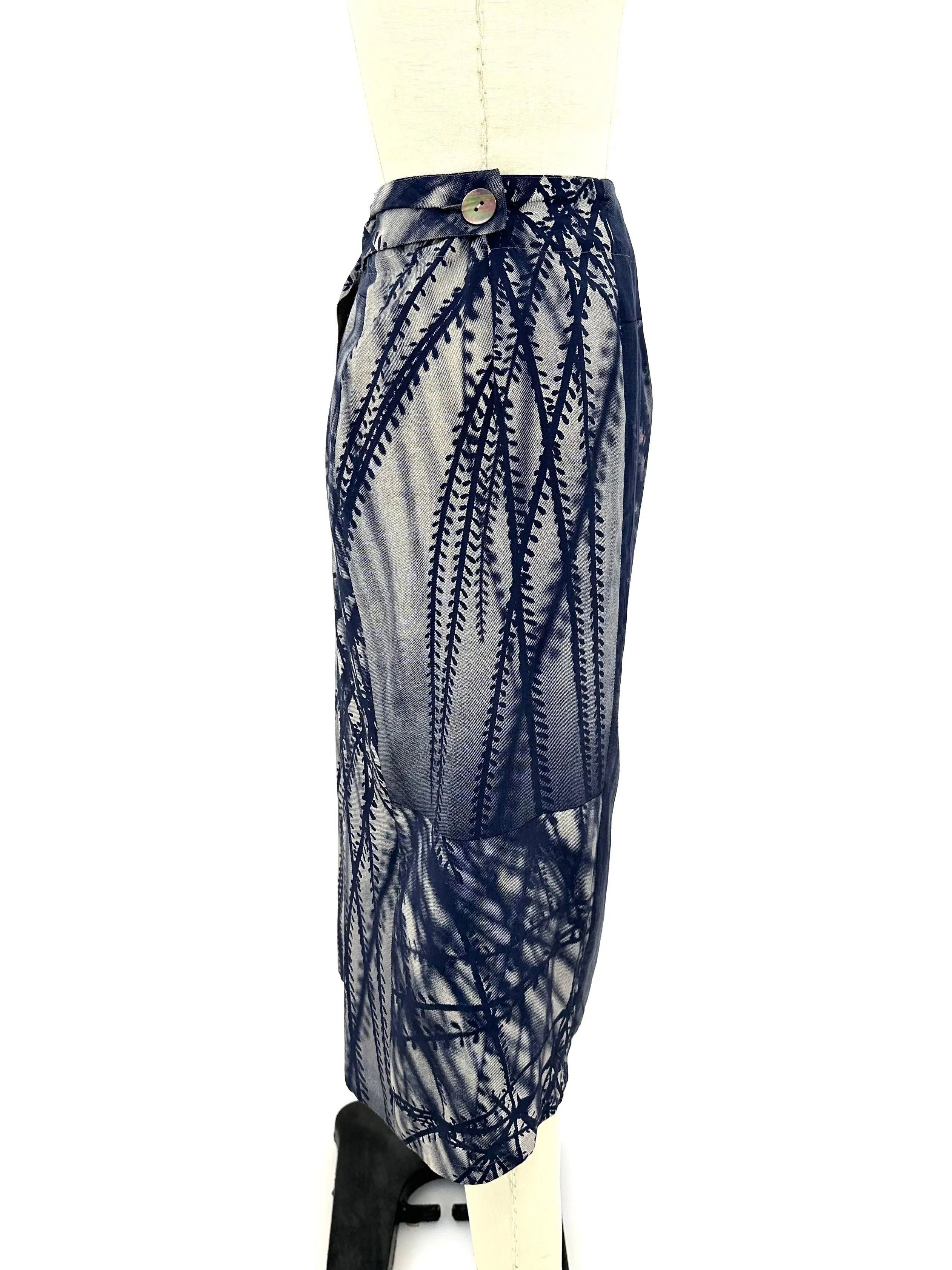 Jurgen Lehl Tree Branch Print Skirt