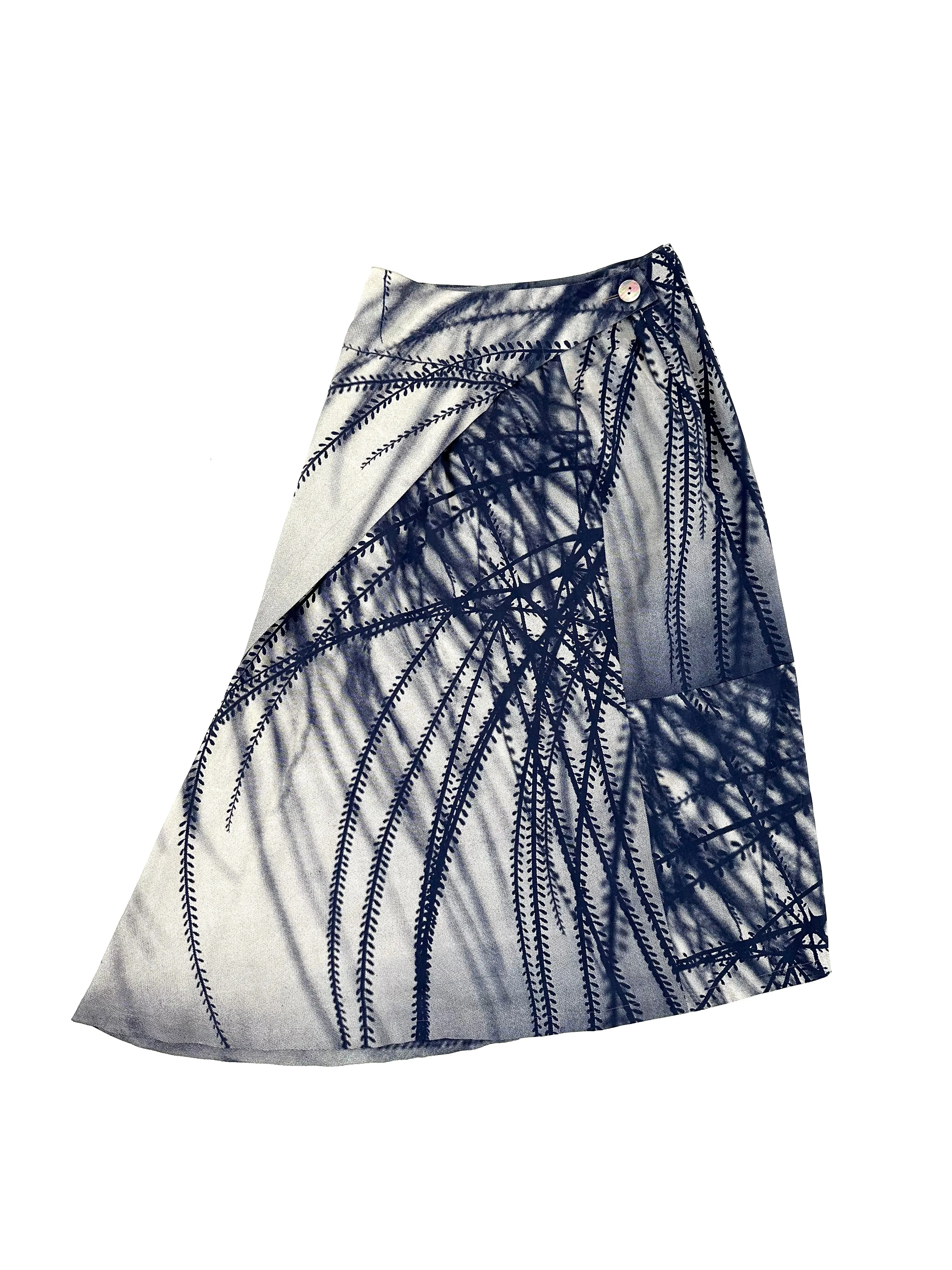 Jurgen Lehl Tree Branch Print Skirt