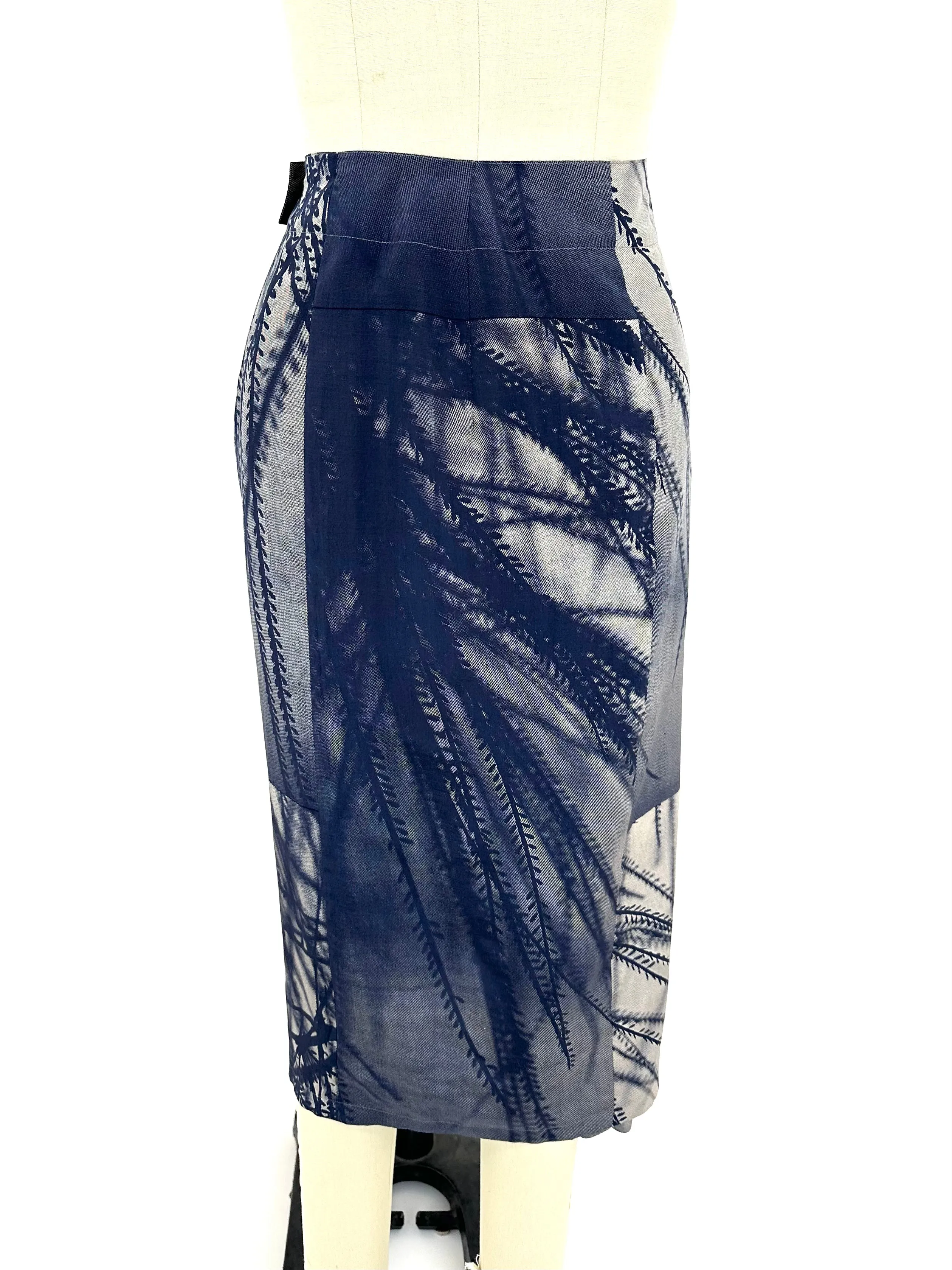 Jurgen Lehl Tree Branch Print Skirt