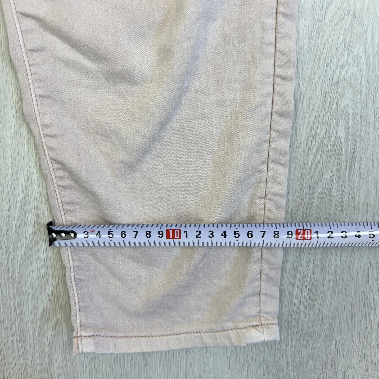 Just Jeans Womens Beige Amaze Knit Denim High Rise Boyfriend Jeans Size 10