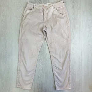 Just Jeans Womens Beige Amaze Knit Denim High Rise Boyfriend Jeans Size 10