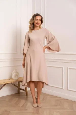 Kate Midi Dress in Silky Satin