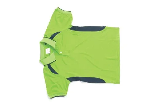 Kids Air Flow Contrast Raglan Mesh Polo