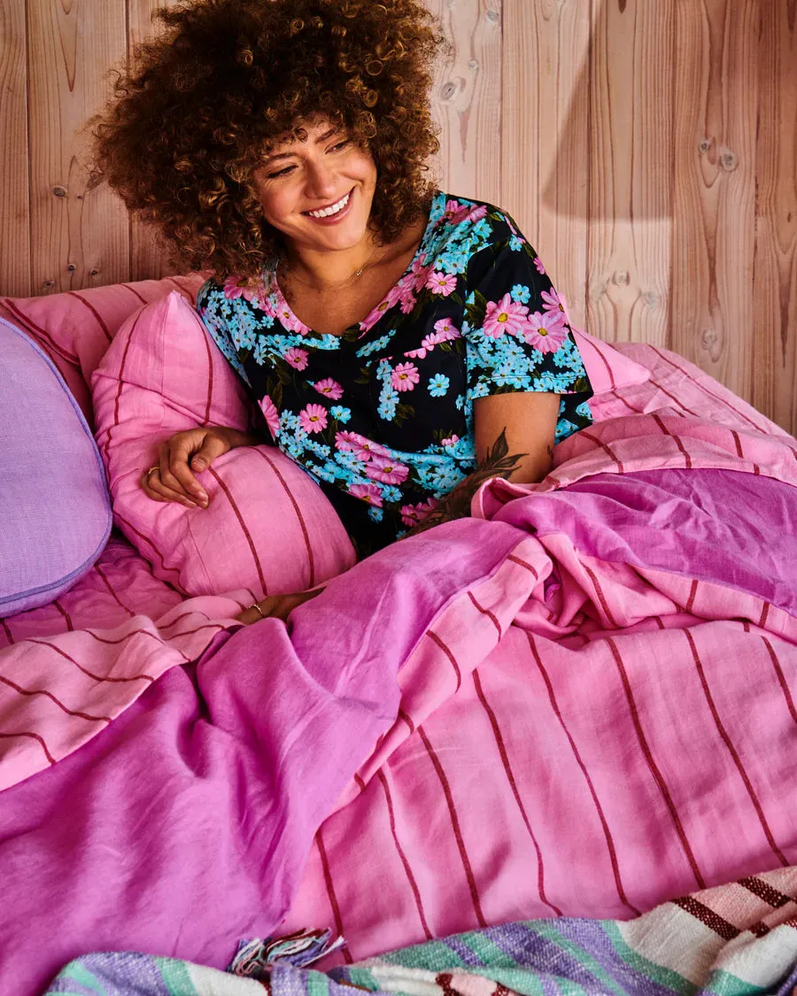 Kip & Co LADIES | Periwinkle Organic Cotton jersey Pyjama Set.