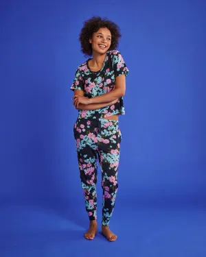 Kip & Co LADIES | Periwinkle Organic Cotton jersey Pyjama Set.