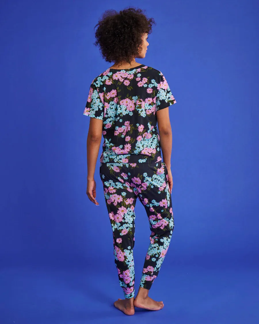 Kip & Co LADIES | Periwinkle Organic Cotton jersey Pyjama Set.