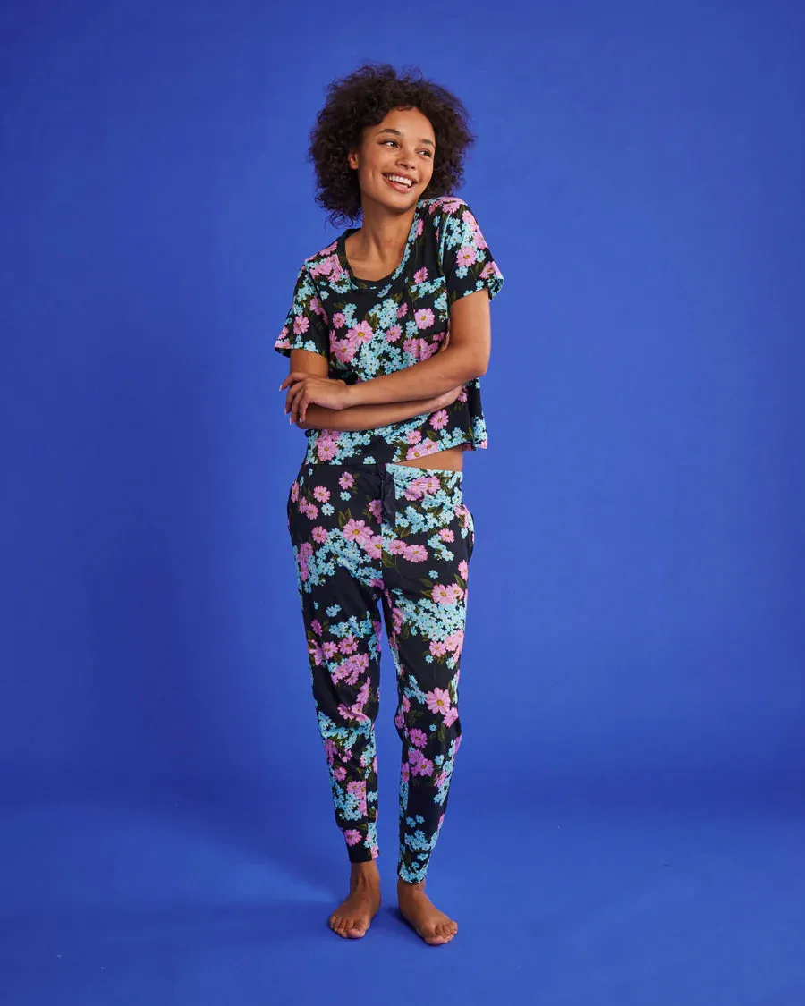 Kip & Co LADIES | Periwinkle Organic Cotton jersey Pyjama Set.