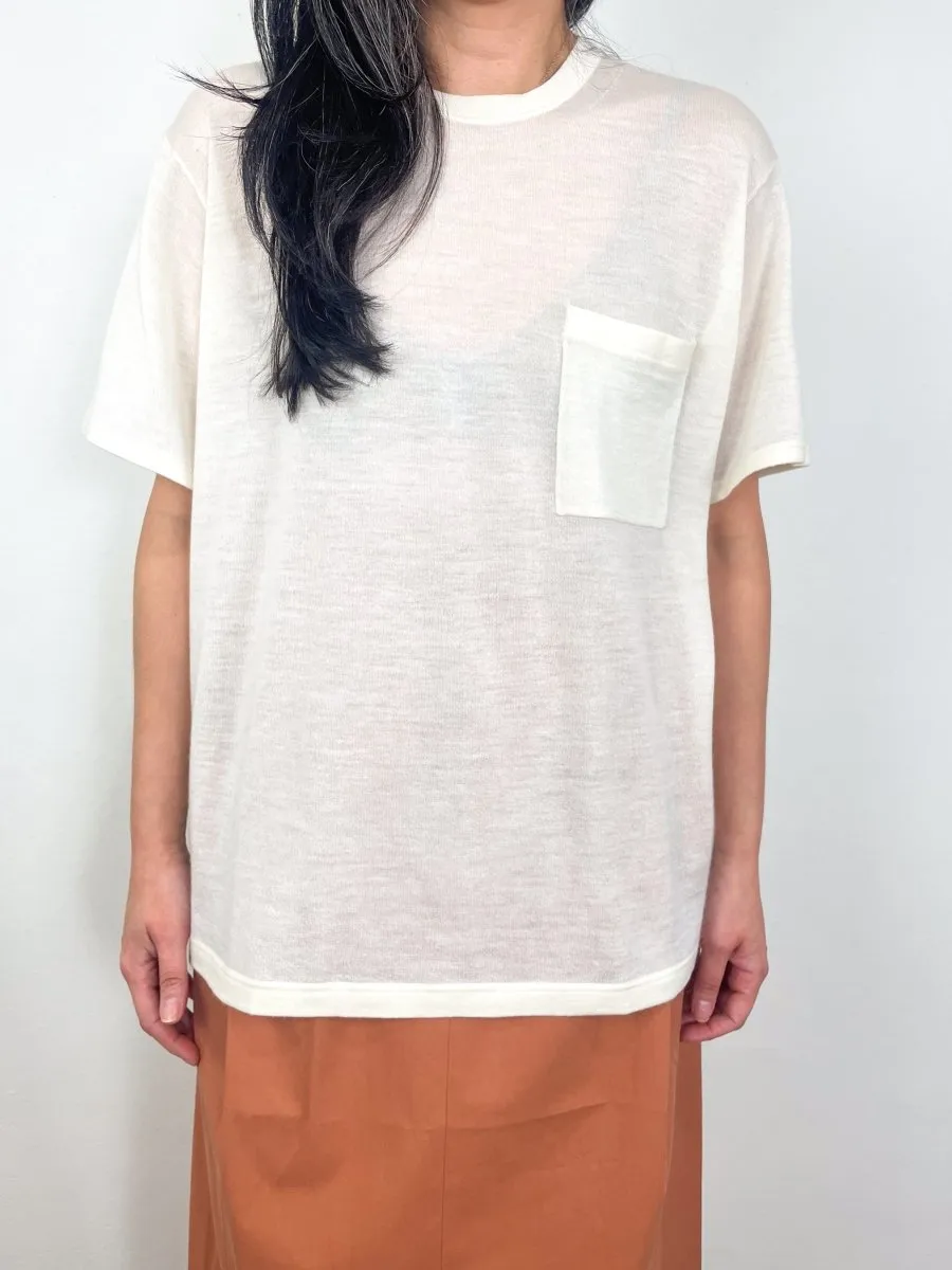 Knit Big Boy Tee in Ivory