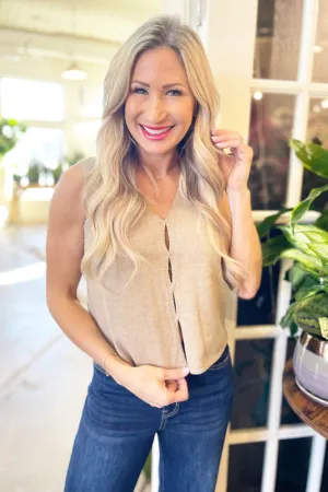 Knit Sweater Tank Top