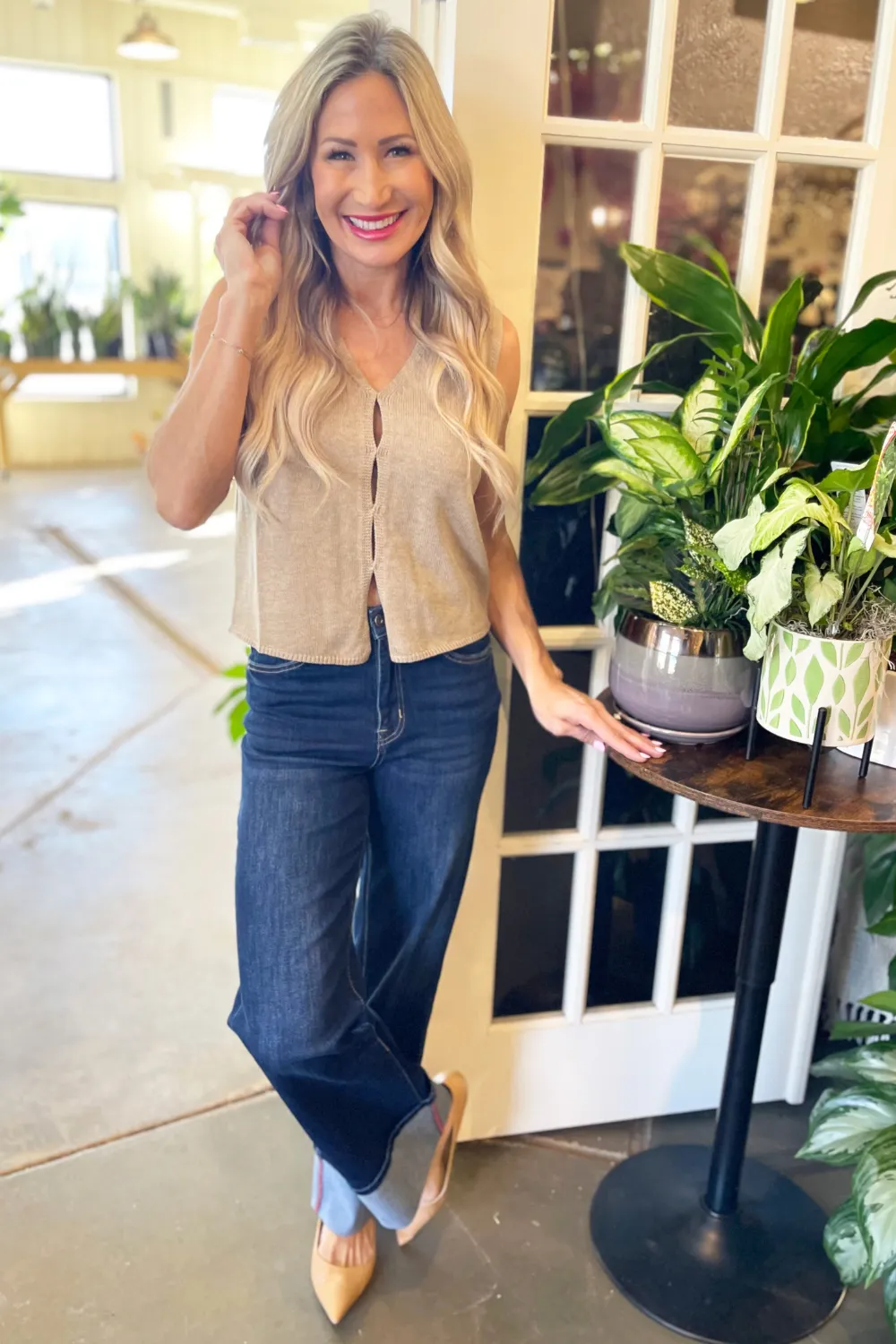 Knit Sweater Tank Top