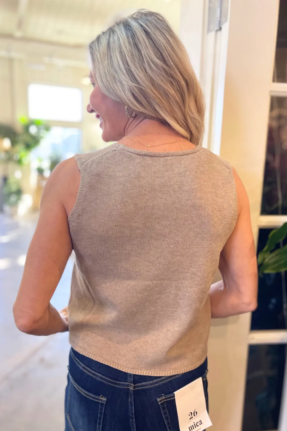 Knit Sweater Tank Top