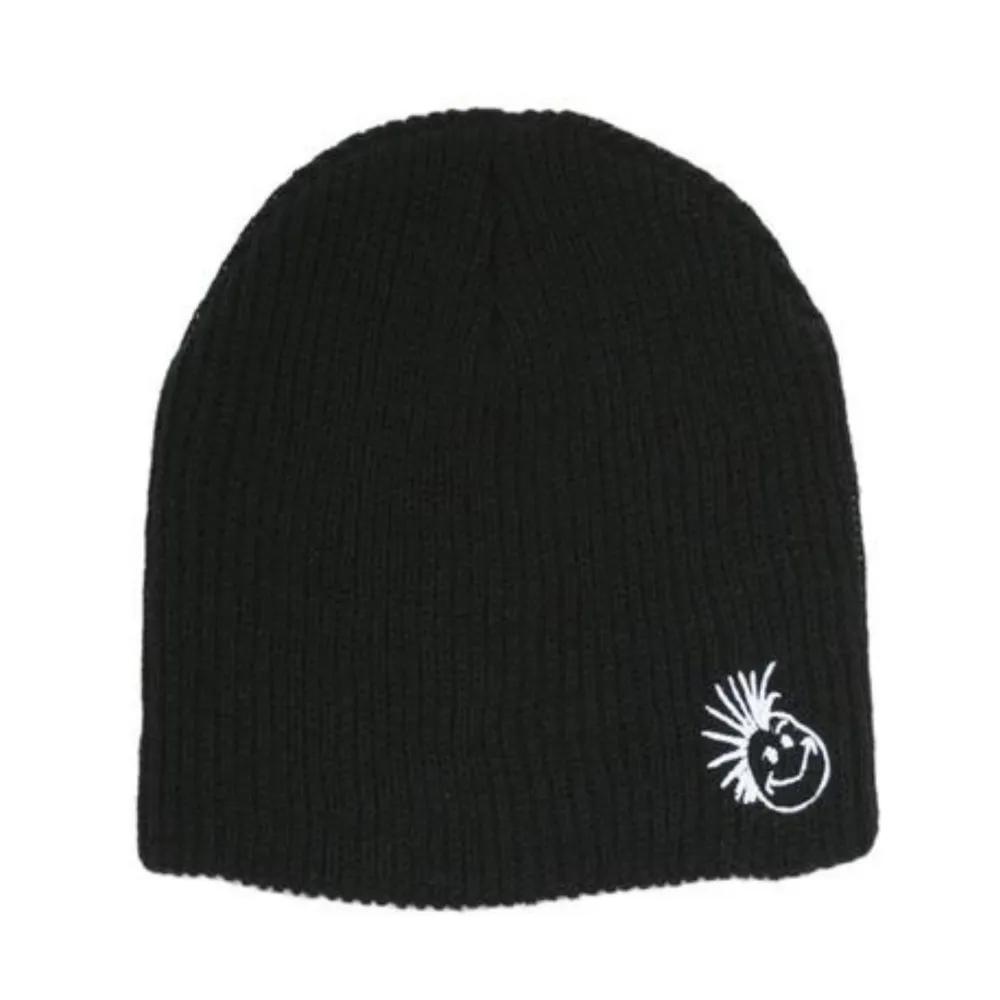Knuckleheads Black with Logo Slouchy Beanie