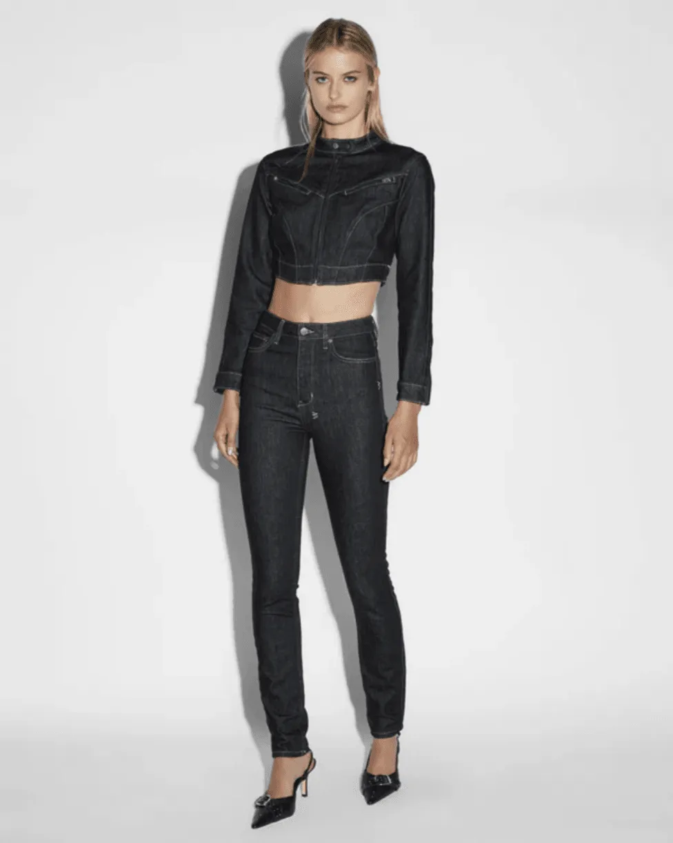 KSUBI Hi N Waisted Xtra Midnight Black Jeans