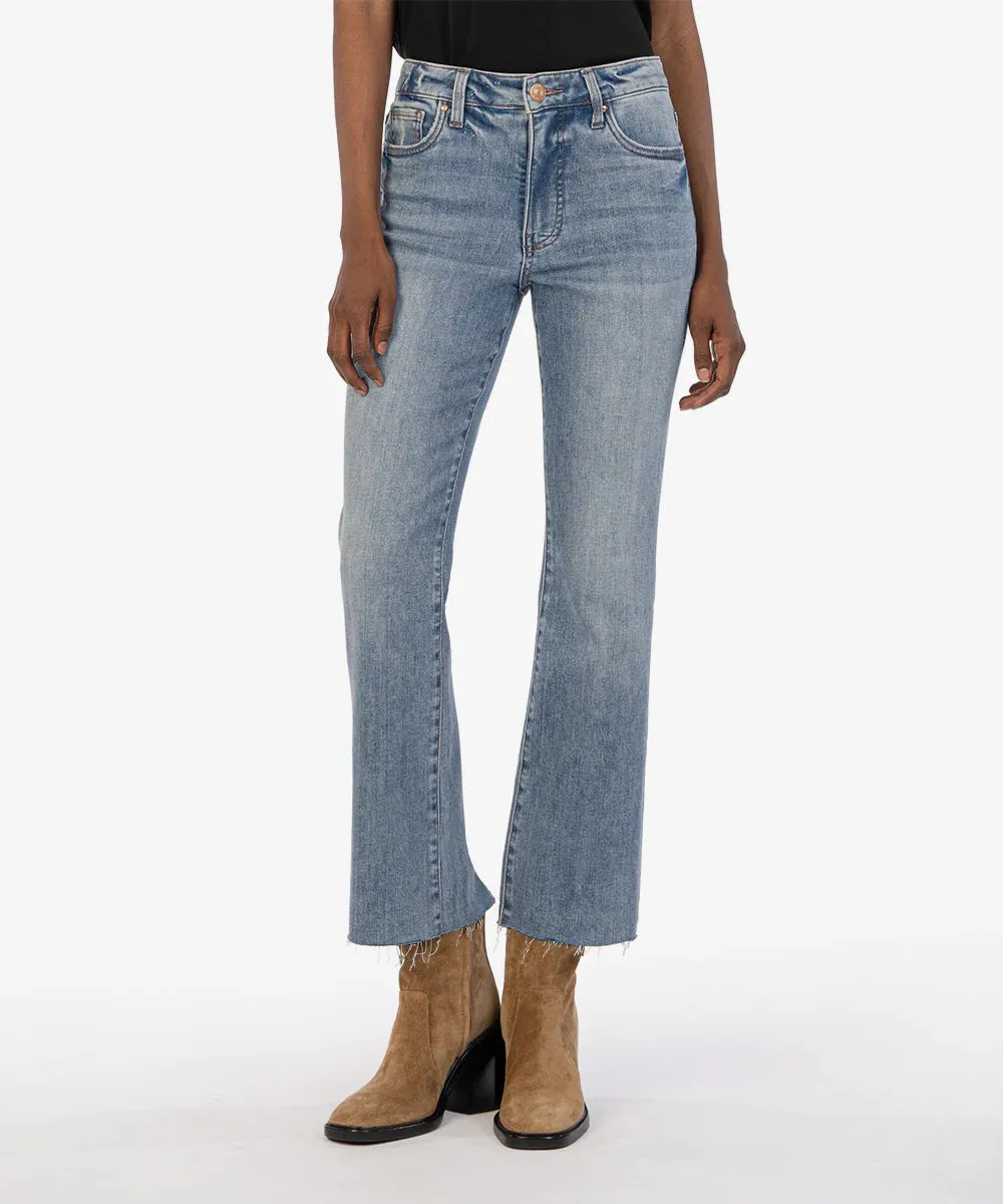 Kut from the Kloth Rachael High Rise Fab Ab Mom Jeans in Extravagant Wash