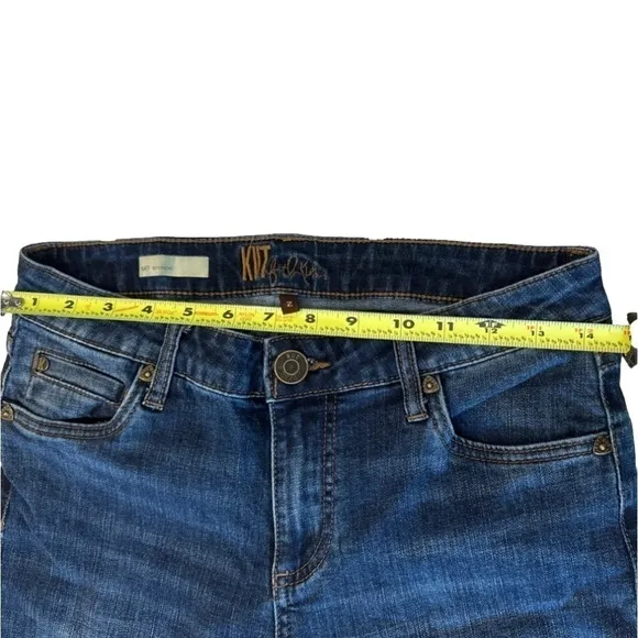 KUT from the Kloth Katy Boyfriend Jeans Dark Blue Mid Rise women’s Sz 2