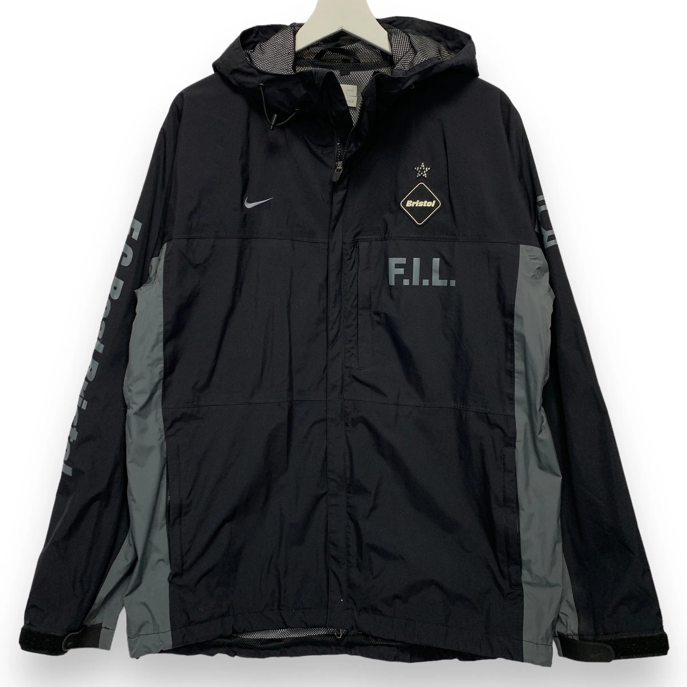 [L] Nike FCRB Fragment Visvim FIL Honeyee Hooded Nylon Jacket