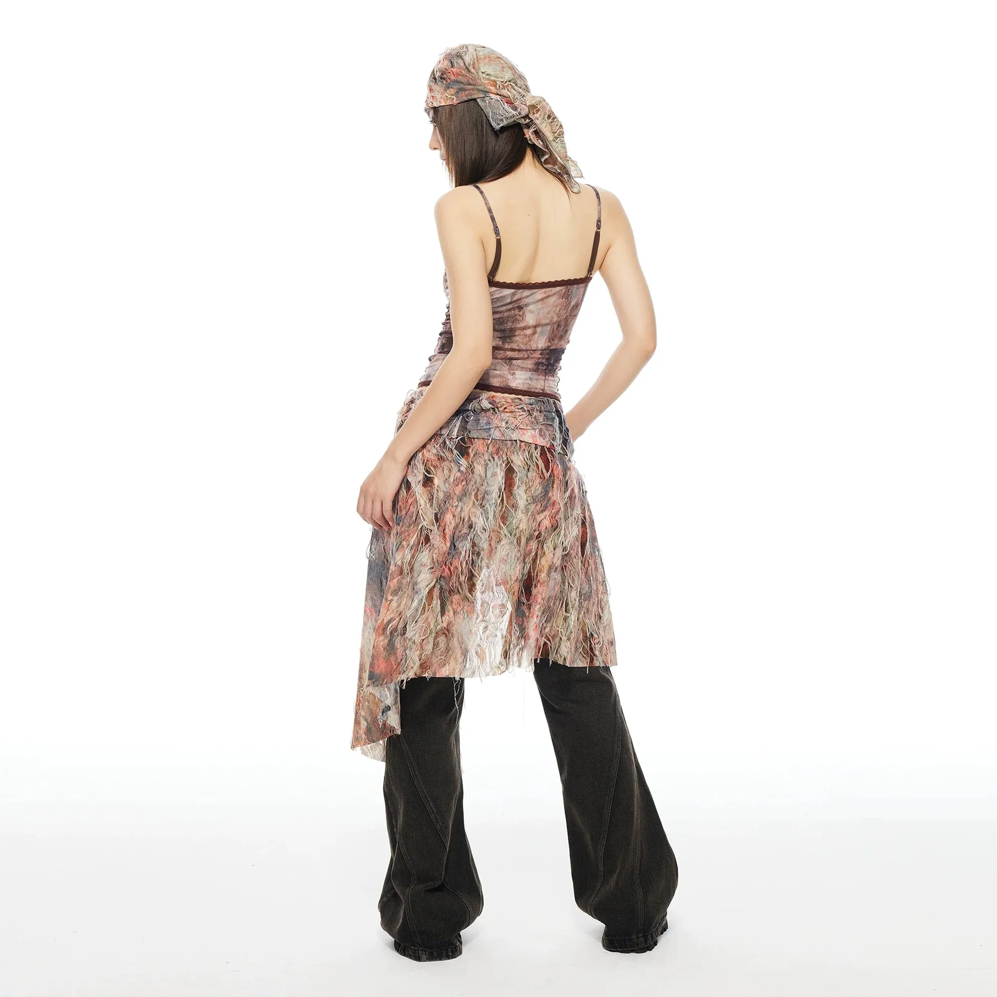 Layered Wrap Skirt Ensemble