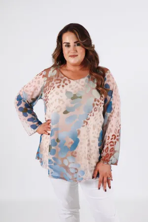 Leah Top in Beige