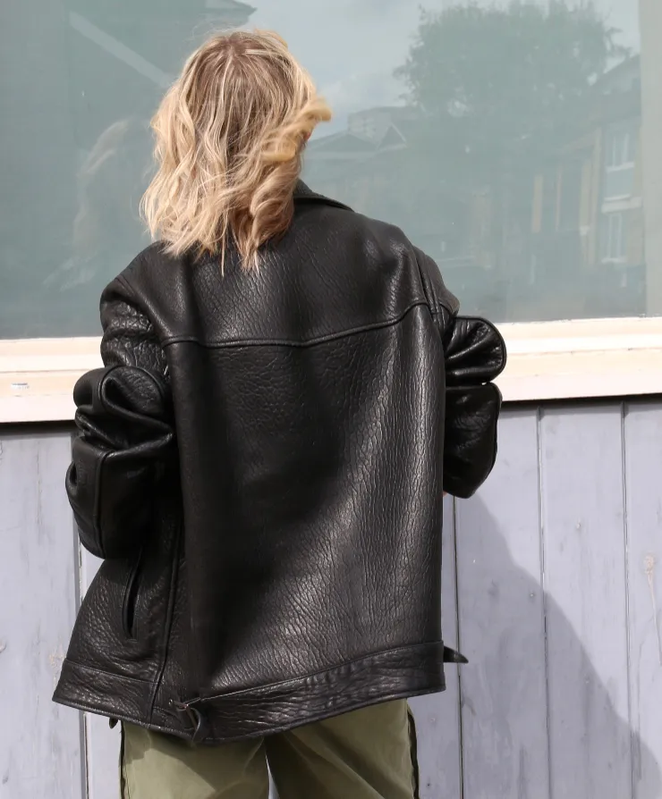 LEATHER BOYFRIEND JACKET