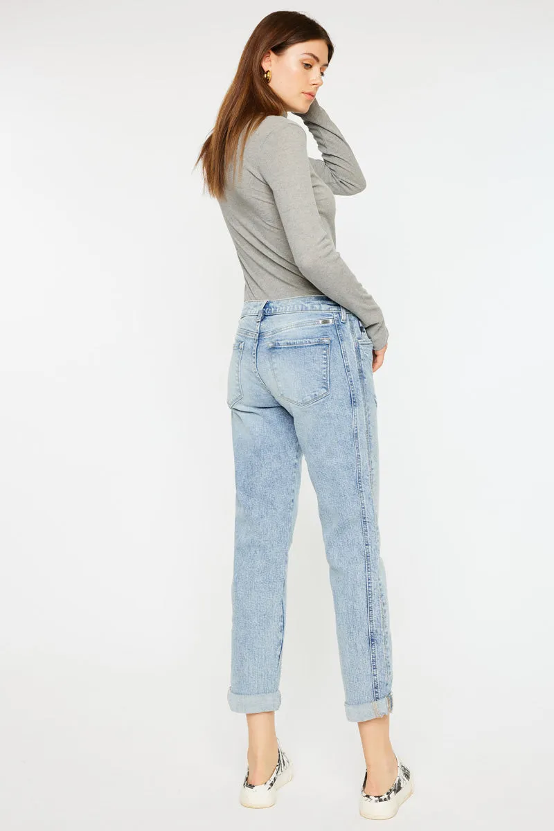 Leonel Mid Rise Boyfriend Jeans