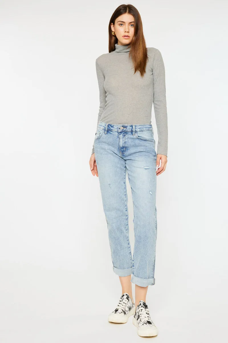 Leonel Mid Rise Boyfriend Jeans