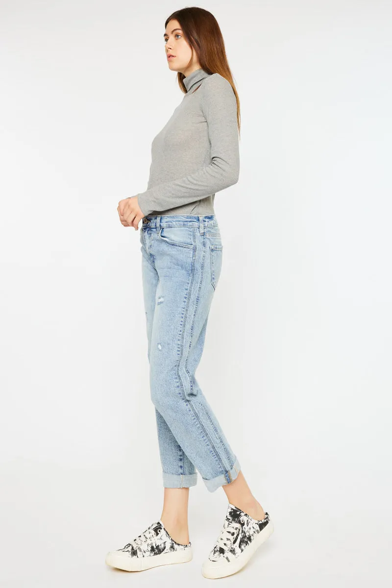 Leonel Mid Rise Boyfriend Jeans