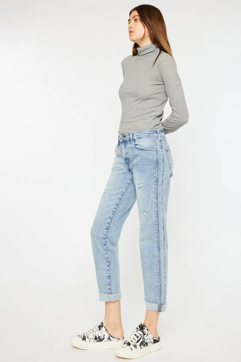 Leonel Mid Rise Boyfriend Jeans