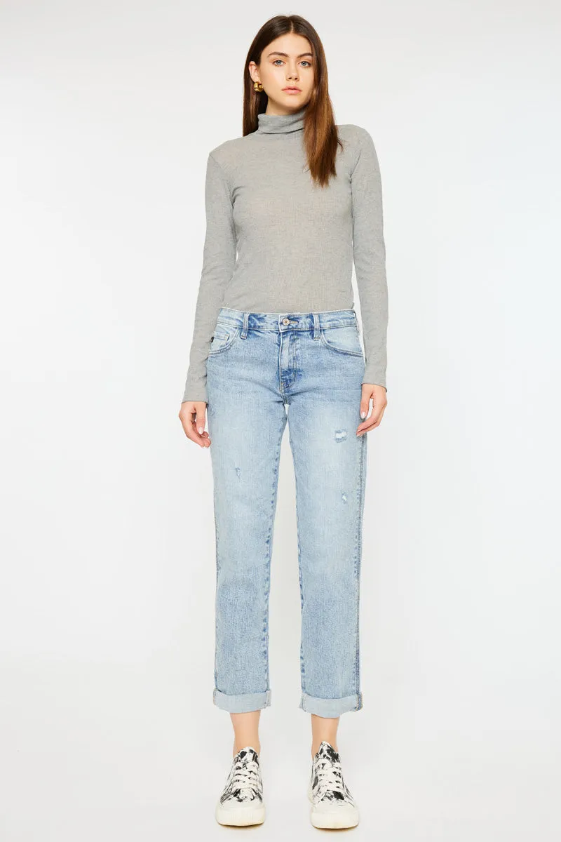 Leonel Mid Rise Boyfriend Jeans