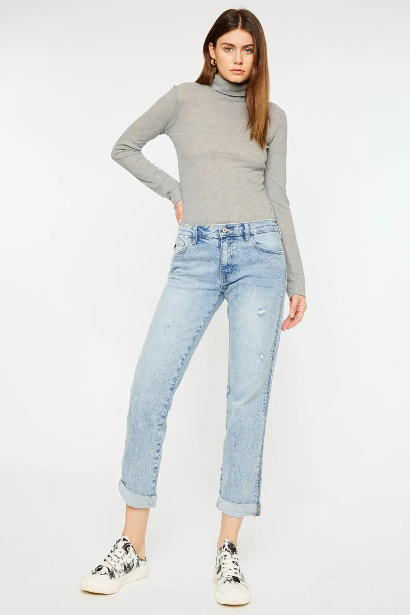 Leonel Mid Rise Boyfriend Jeans