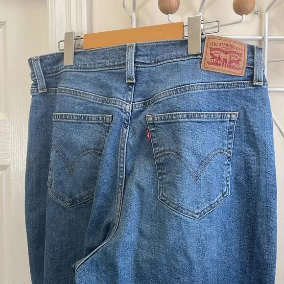 Levi's - Highwaist Mom Jeans Denim Jeans - Blue 32x29