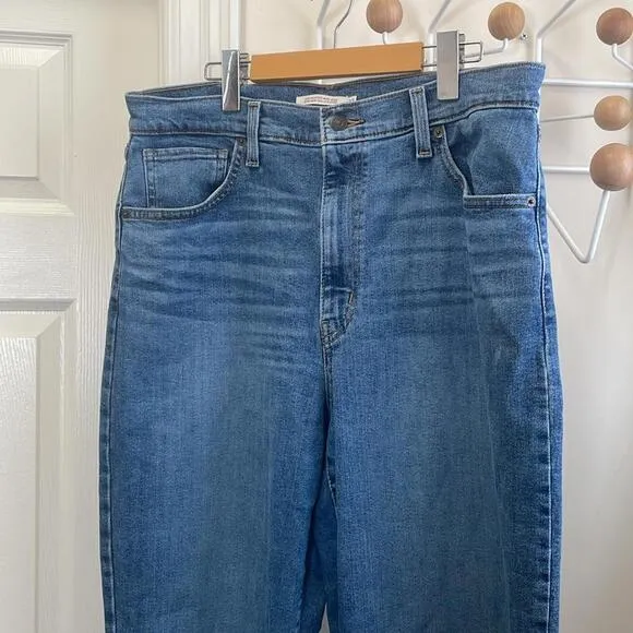 Levi's - Highwaist Mom Jeans Denim Jeans - Blue 32x29