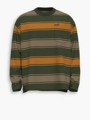 LEVI'S SLOUCHY POCKET TEE LONGSLEEVE PAINTER MOSSY GREEN