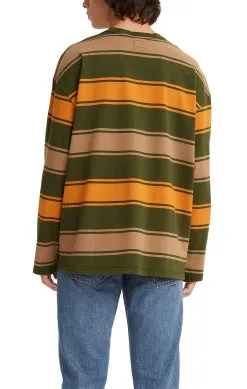 LEVI'S SLOUCHY POCKET TEE LONGSLEEVE PAINTER MOSSY GREEN