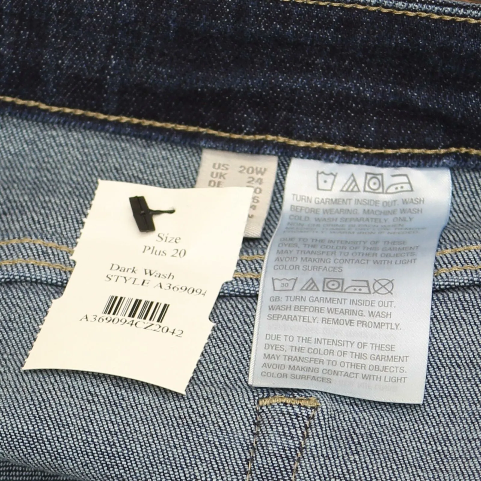 LOGO by Lori Goldstein Plus Size Boyfriend Jeans With Stylized Pockets