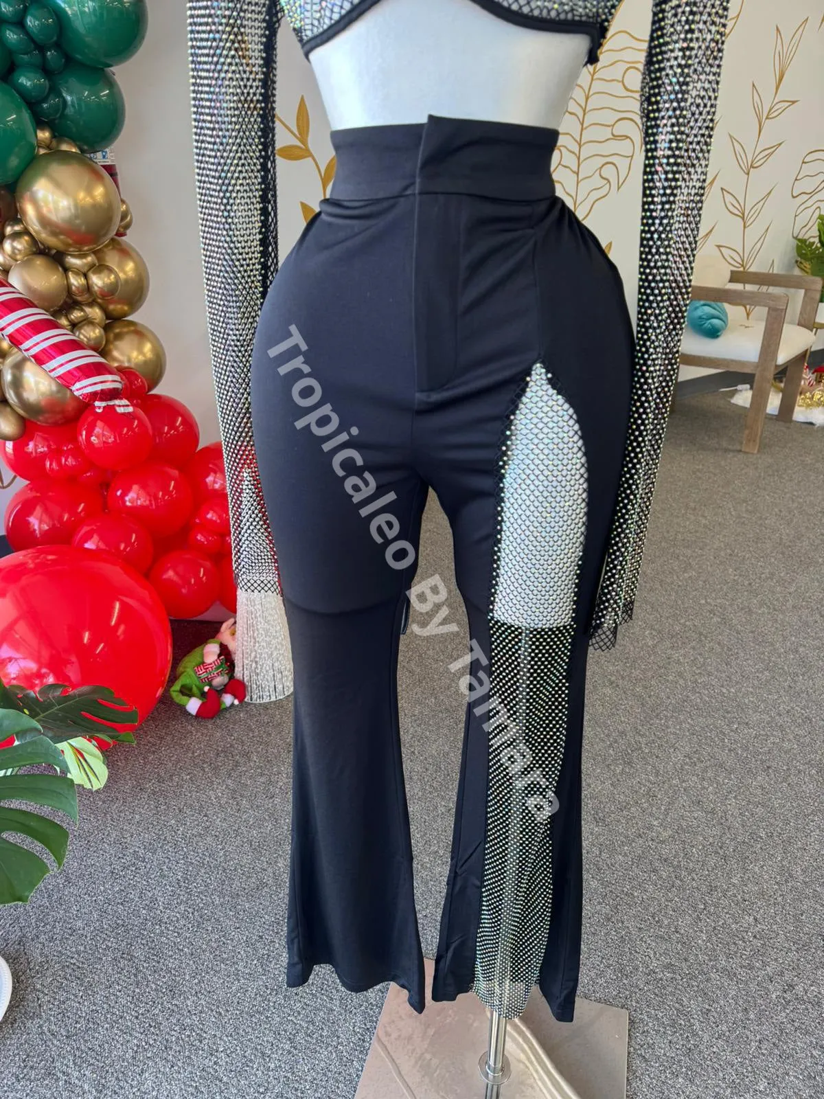Long Sleeve Mesh Top