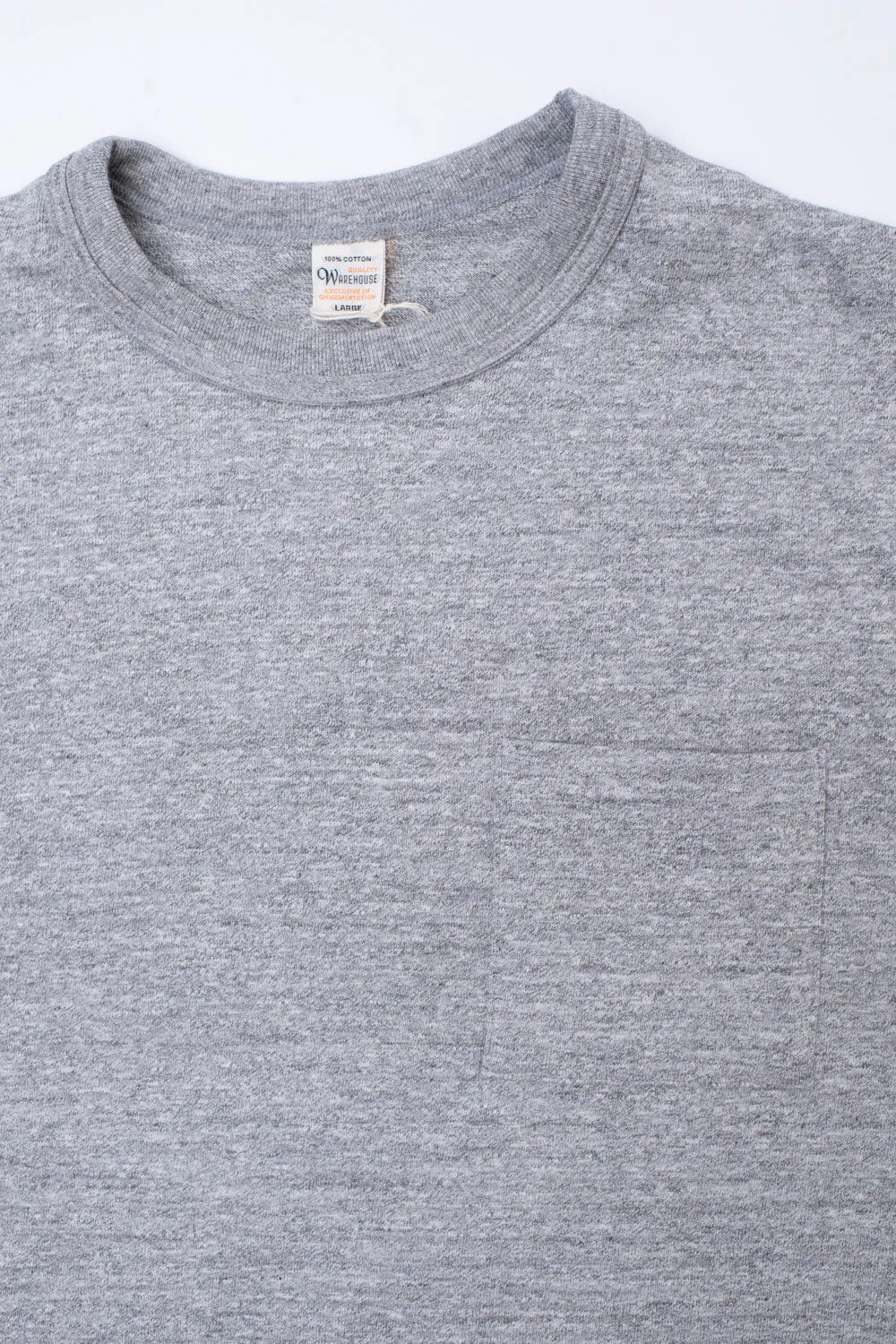 Lot 4601P - Slubby Cotton Pocket T-Shirt - Heather Grey