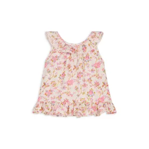 Louise Misha Blouse Zelie Printed Double Gauze Cream Bucolia Fields
