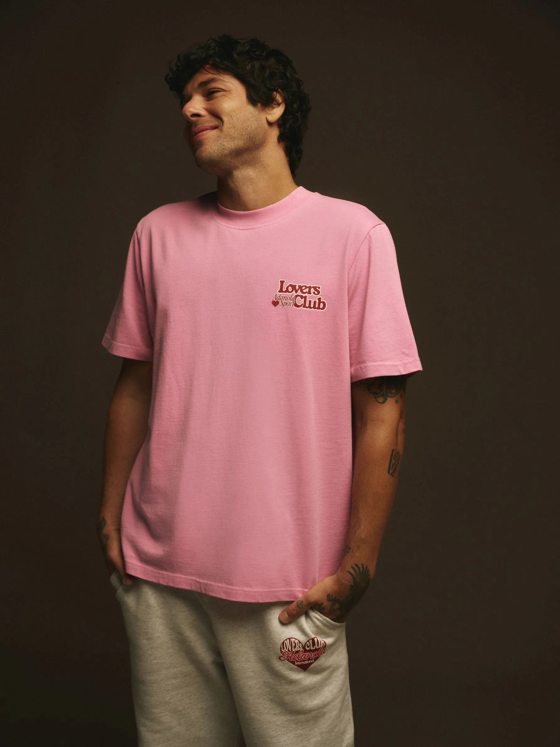 Lovers Club Short Sleeve Oversized T-shirt - Candy Pink