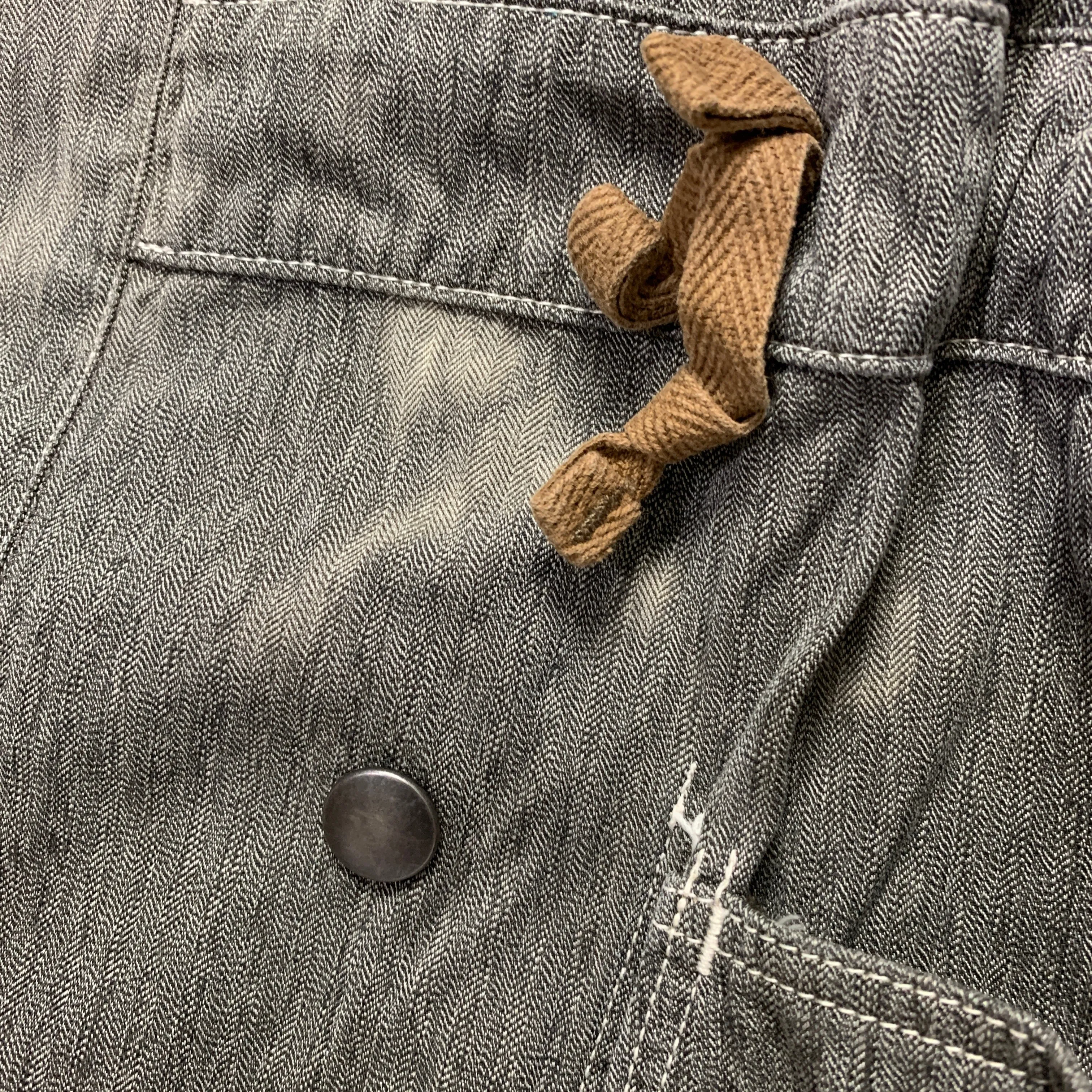 [M] Kapital Cotton Chambray Duck Camo Reversible Katsuragi Ring Coat