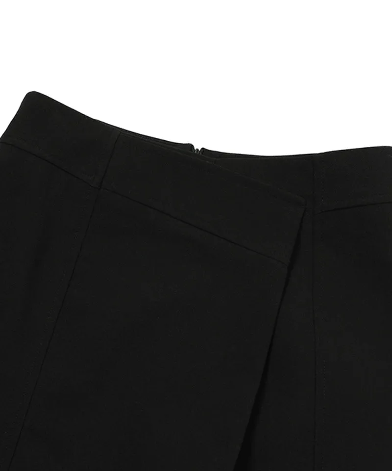 MACKY Golf: Eilie Wrap Skirt Pants - Black