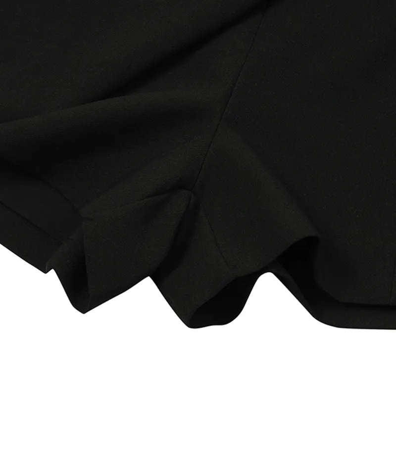 MACKY Golf: Eilie Wrap Skirt Pants - Black