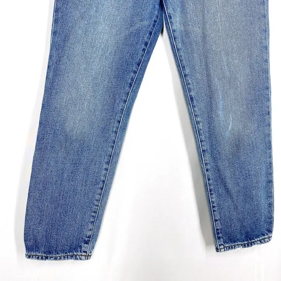 Madewell Mom Jeans Downey Wash Blue High Rise 100% Cotton The Momjean 26