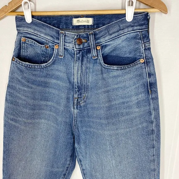 Madewell Mom Jeans Downey Wash Blue High Rise 100% Cotton The Momjean 26