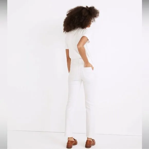 Madewell NWT Perfect Vintage Jeans High Rise Size 26 in Tile White