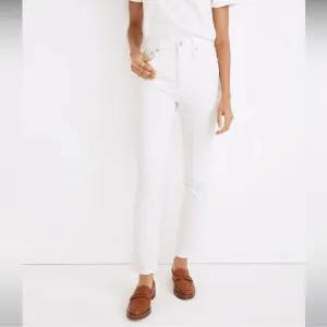 Madewell NWT Perfect Vintage Jeans High Rise Size 26 in Tile White